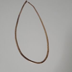 NEW! 14K GP. Elegant Herringbone Necklace. 24" Inches. Gold Plated